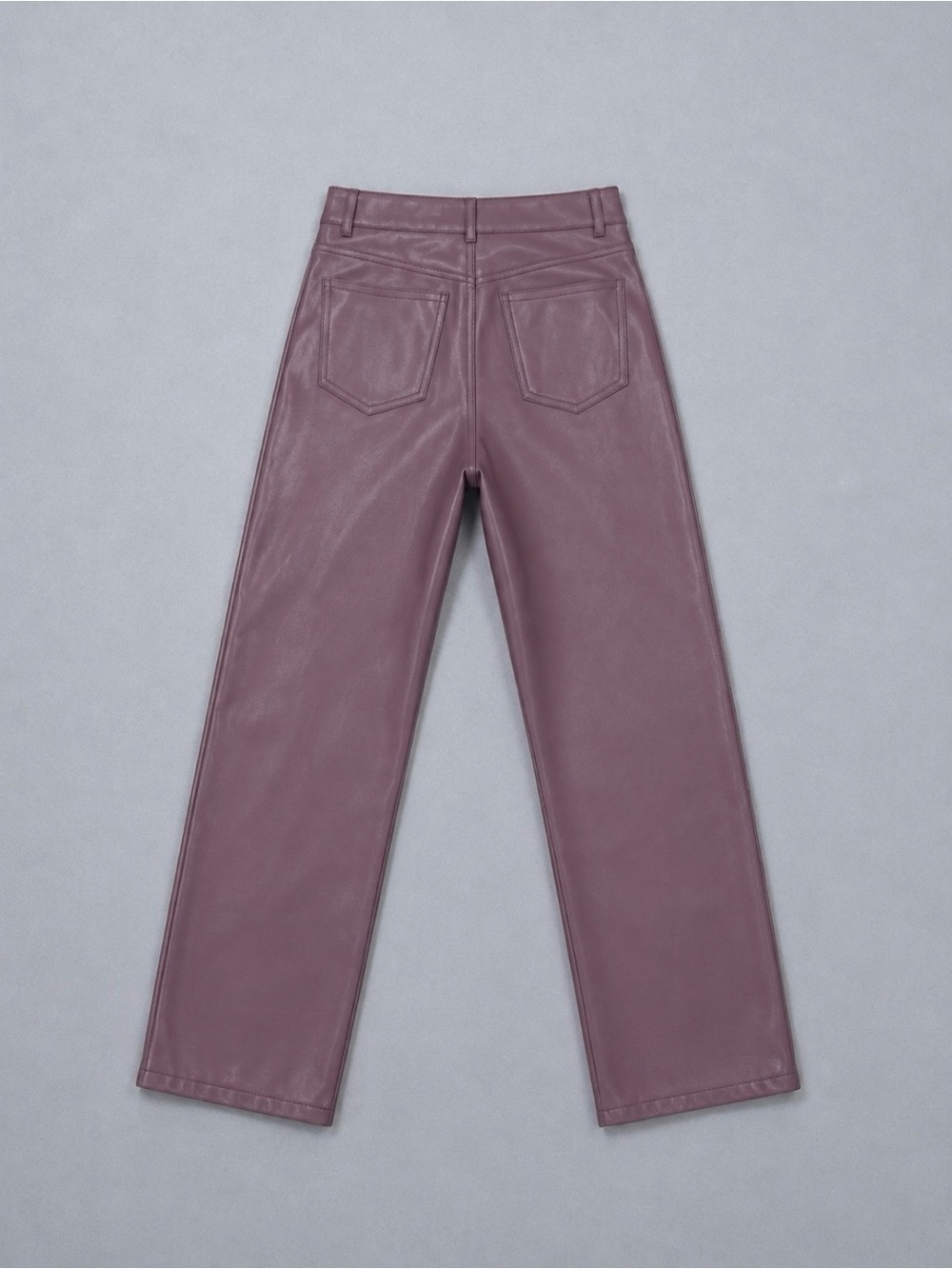 GARAGE Leather Straight-Leg Pants